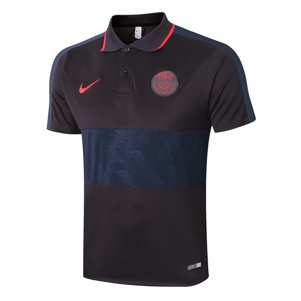 Polo Football Paris Saint Germain 2020-21 Noir Rouge